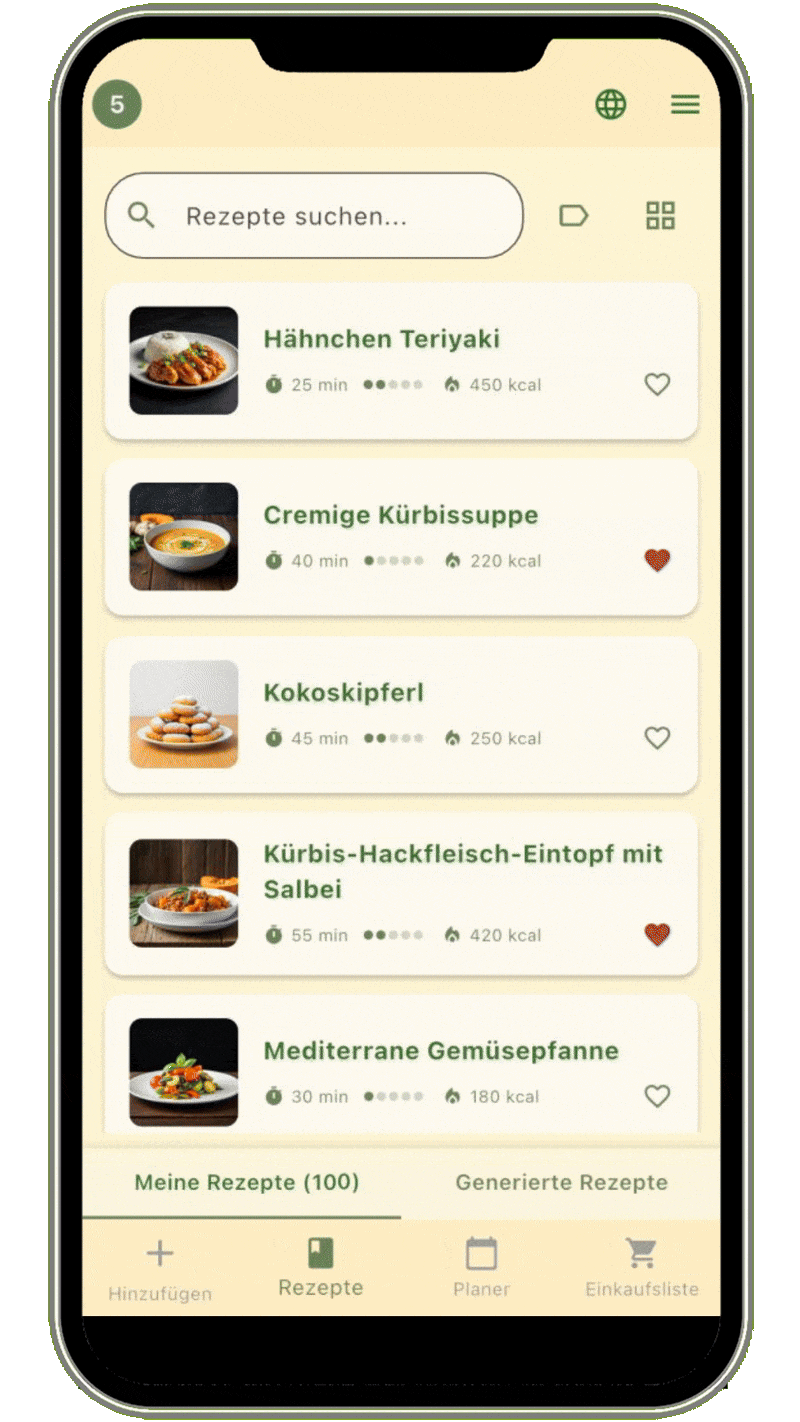 Rezeptansicht